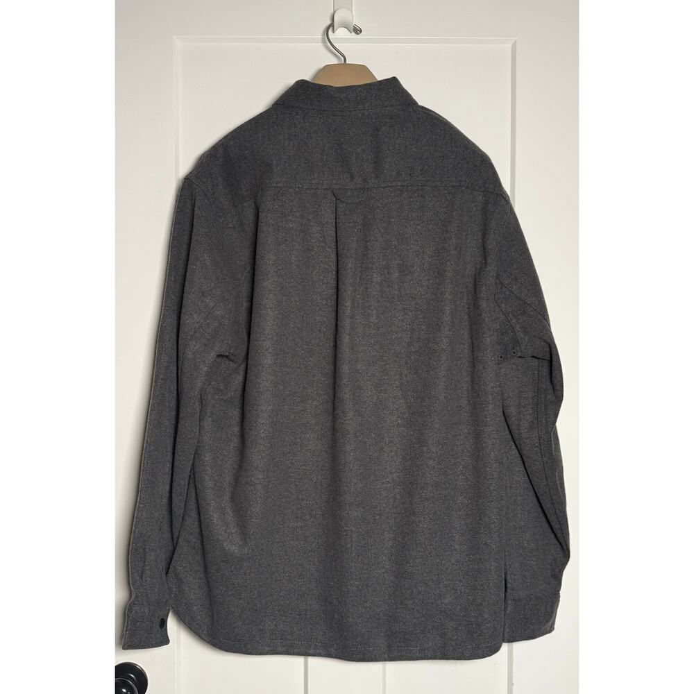 GIASONE Mens Gray Button Up Shirt Jacket Heavyweight Size XL - Picture 2 of 13
